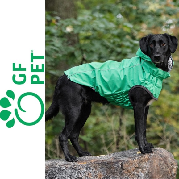 GF Pet Other - GF Pet Dog Raincoat Reversible Raincoat Green Plaid Size xL